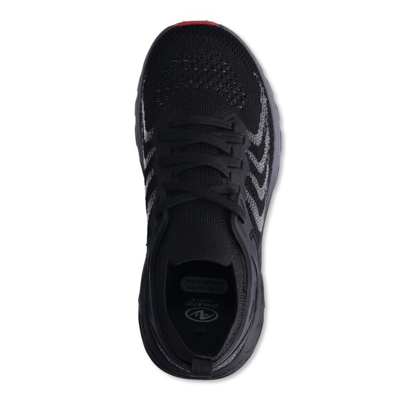 Athletic Works Toddler & Big Kids Knit Cage Athletic Sneakers, Size 2, Lace Up - Picture 2 of 5